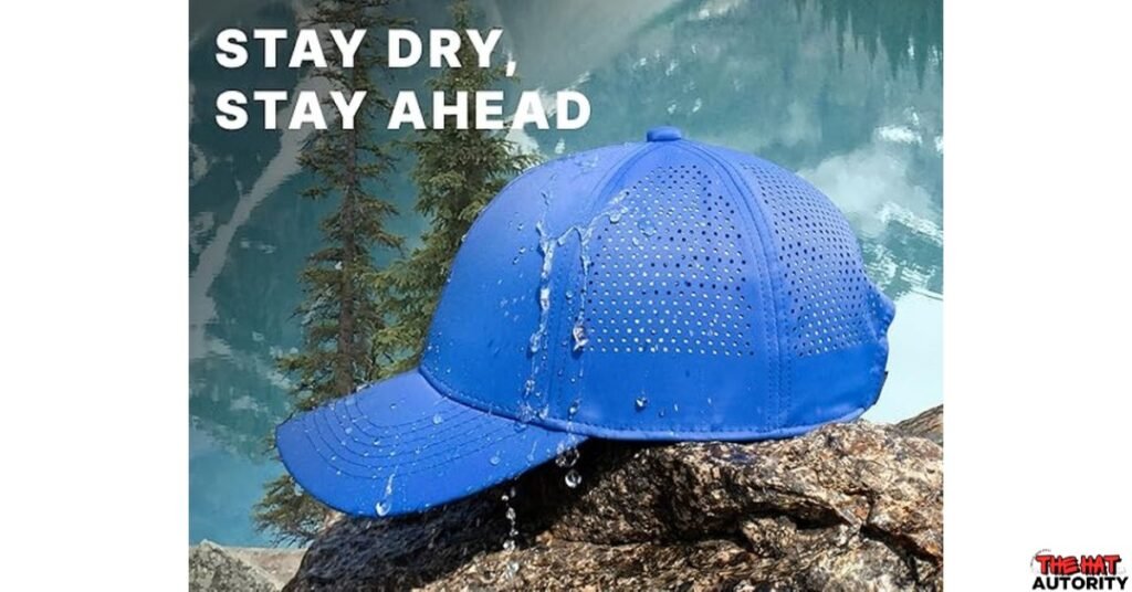 waterproof baseball caps blue