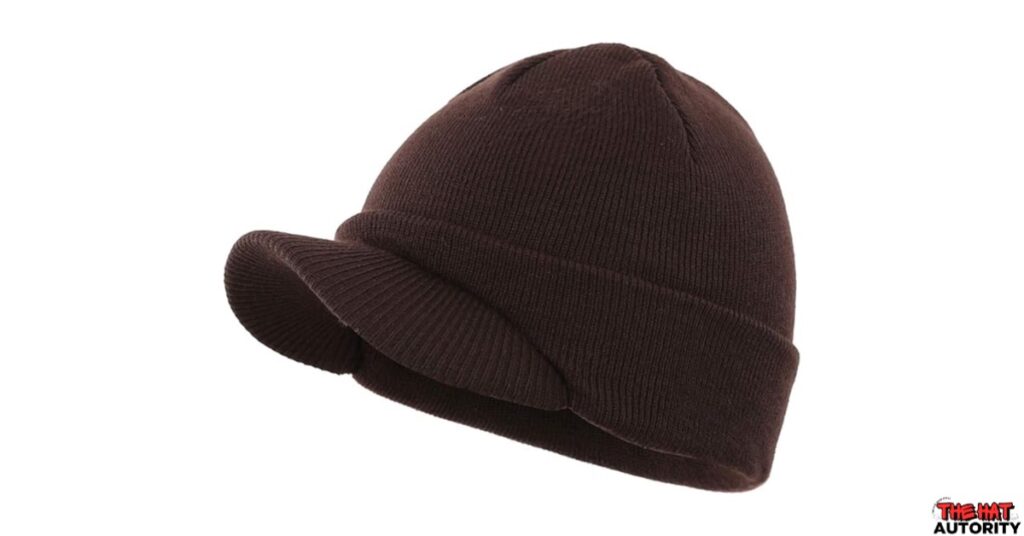 Brimmed beanie